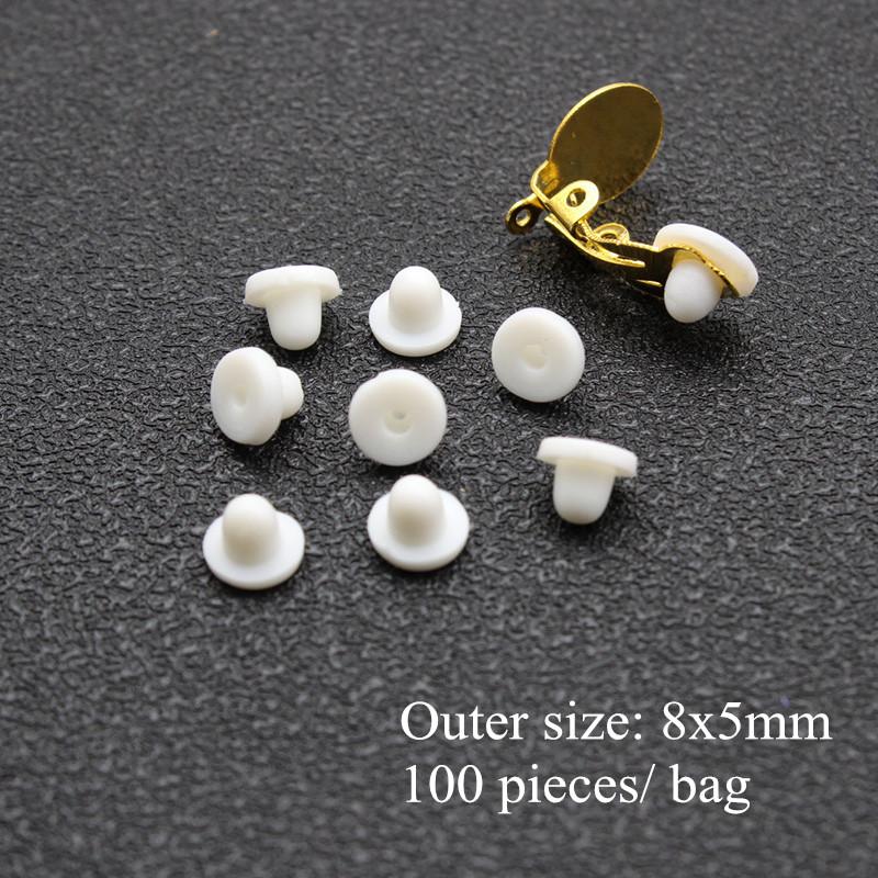 Earrings Screw Backs Anti-Pain Ear Clip Rubber Silicone Earring Back Stoppers for Stud Earrings Ear Plug Blocked Caps DIY Making