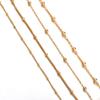 Wholesale 10pcs/lot Width 1.5mm 2mm Tiny Beaded Chain Stainless Steel Link Chain for Necklaces Bracelets Foot Jewelry