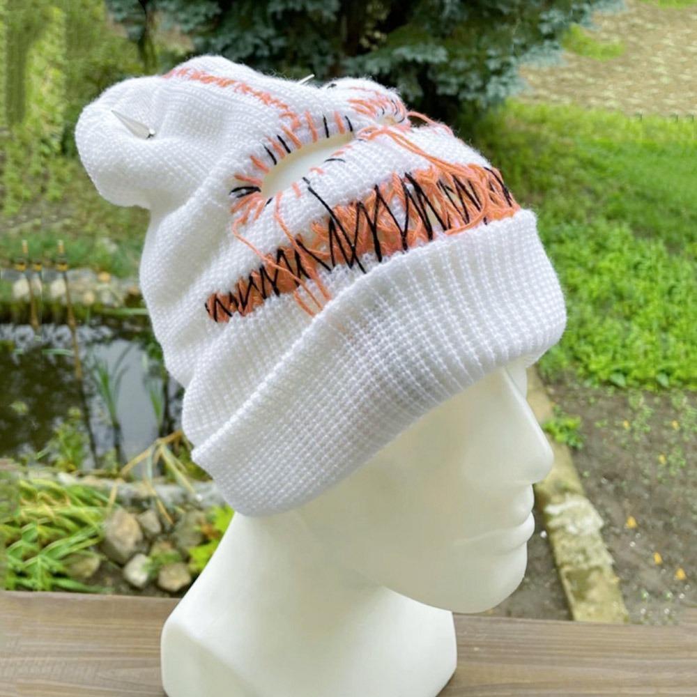 Funny Hooded Halloween Balaclava Handmade Party Beanie Cap Vintage Face Mask for Men Women