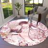 My Happy Marriage Round Area Rug,Carpet Rug for Living Room Bedroom Sofa Playroom Decor,Non-slip Floor Mat