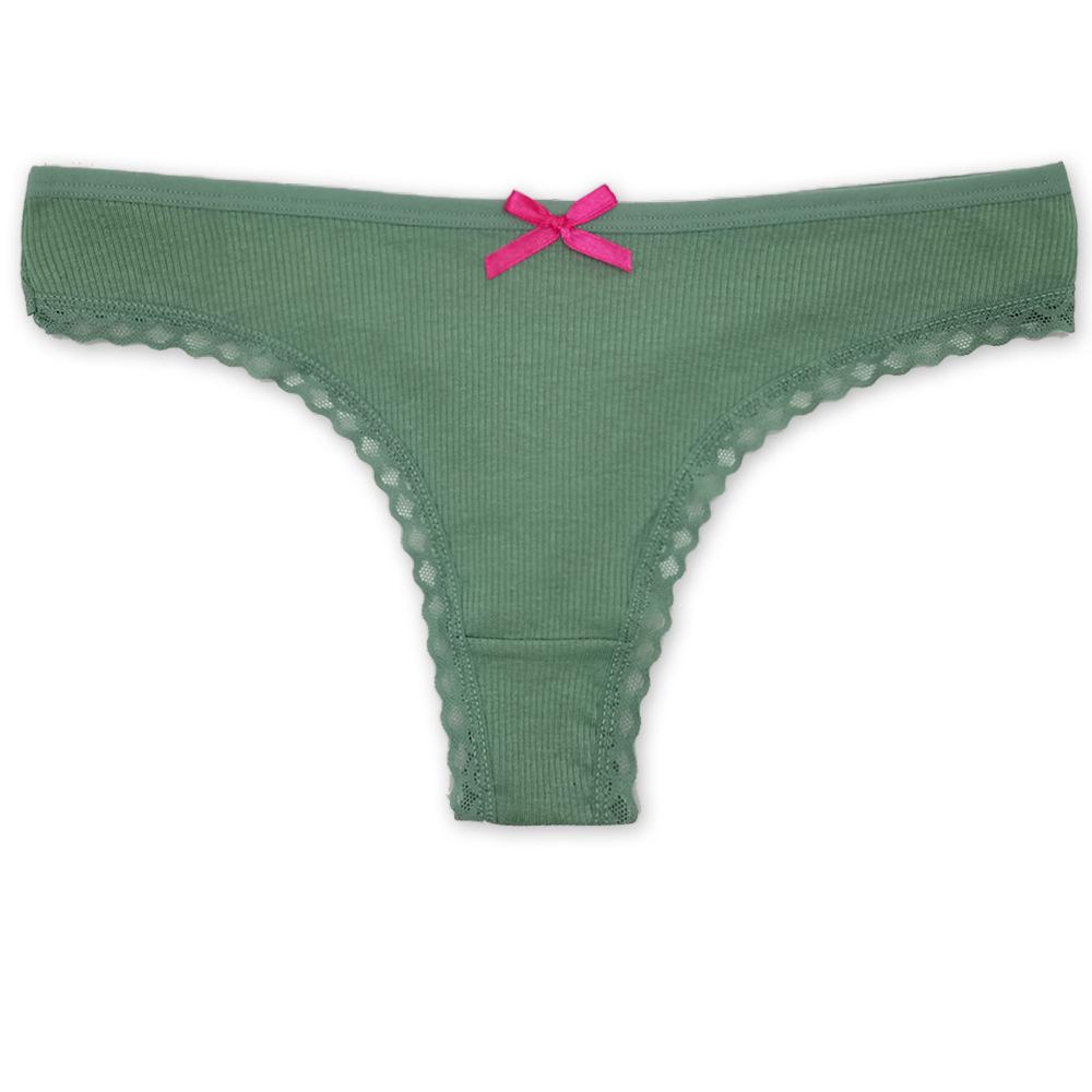 Ladies Underwear Panties Thong String Lace Transparent Underpant Knickers Briefs G String 6 pcs/Lot