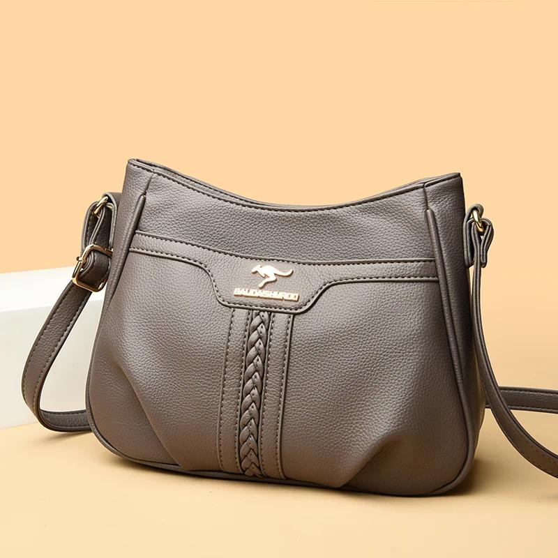 Einfache Retro Damen Schultertasche, Lässige Umhängetasche, Modische Damen Schultertasche, Geeignet für Alltag, Shopping, Pendeln