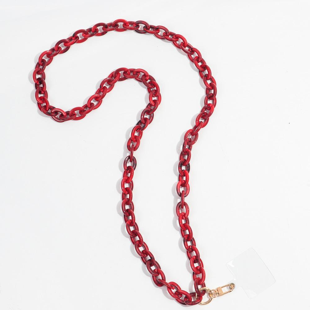 120cm Anti-Lost Colorful Acrylic Phone Chains for Women Portable Rope Neck Strap Cell Phone Chain Accessories Gifts Outdoor