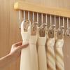 Multifunctional Clothes Hanger Bar Wood Material Closet Rod Wardrobe Sliding Rack  Tie Storage