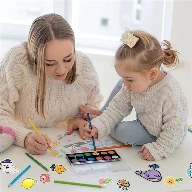 BAAJ-190 Pcs DIY Decorative Heat Shrink Keychain Set For Children's Art