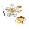 Jeweled Button Covers Faux Pearl Alloy Flower Elegant Home Supplies Decorative Button Covers For Formal Banquet Occasions