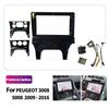 2Din 9inch Car Radio Fascias Installation Dash Frame For Peugeot 3008 5008 2009-2016  Panel DVD Gps Mp5 Android Player Trim