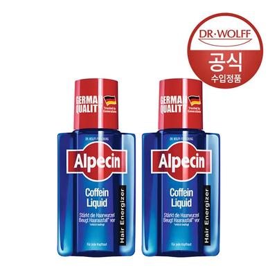 Alpecin Caffeine Liquid (Hair and Scalp Nutrition) 200ml X2