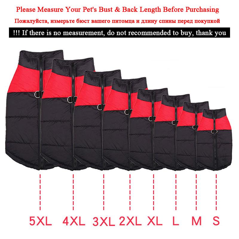 Gepolsterte warme Winter-Hundekleidung, wasserdichte Haustierweste, Reißverschlussjacke für kleine, mittelgroße und große Hunde, Mops, Chihuahua, Französische Bulldogge