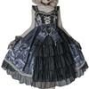 Gothic Lolita JSK Jumper Skirt with Ribbon and Sickly Gothic Mori Idol Size M [XHSUKADO] Lace, Lace-Up, Women's Dress, Cute, Ruffled, Style, Girl,