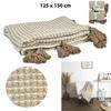 Honeycomb Blanket 120X150 Cm Made Of Polyester Beige