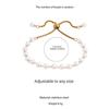 Elegant Faux Pearl Necklace & Gold-Plated Pearl Bracelet Set - Women's Deluxe Jewelry