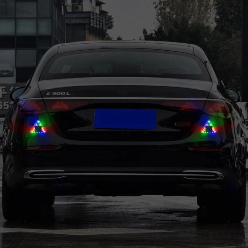 Led Solar Warning Light Anti Collision Truck Tail Flashing Light Touch Switch Wireless Strobe Triangle Lamp Tail Light