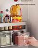 Wall-Mounted Kitchen Spice Rack: Multifunctional Organizer for Condiment Jars and Bottles