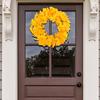 Elegant Thanksgiving Festive Door Decoration 15.75inch Artificial Ginkgo Biloba Leaf Christmas Wreath Fade Resistant