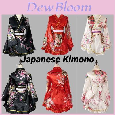 Women's Elegant Floral Kimono Robe Traditional Style Cosplay Anime Photo Shoot Sleepwear" Characters)