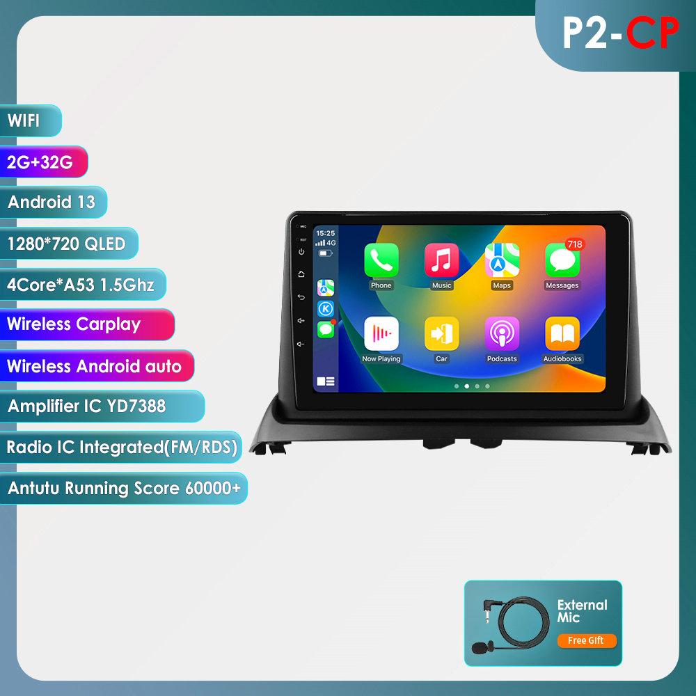 OSSURET Car Intelligent Systems Carplay Android Car Radio for Renault Clio 2 2000-2012 Multimedia Video Player WIFI Intelligent Screen Autoradio RDS