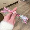 Myopia Glasses Women Fashion Glasses Metal Half Rim Oval Eyeglass Frame For Prescription Lenses Reading