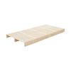[Pallet Bed X 8] OSJ Pallet Bed, Natural Wood, Slatted Bed, Low Bed, Wooden, Stylish, Compatible with Cleaning Robots, Split Bed Frame