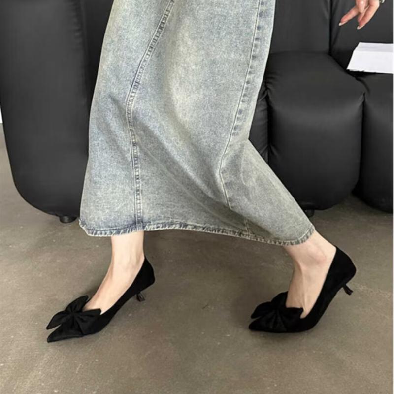 Shallow Mouth  Candy Colors Fine Heeled Shoes Pointed Pumps Lace-Up Sandals Ladies Work Dress Professional Slip on Latest