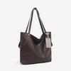 Women's Genuine Leather Large Capacity Laptop Tote for Autumn/Winter