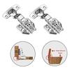 2/10 PCS Stainless Steel Hydraulic Soft Close Hinges Cabinet Door Dampers for Easy Installation On Kitchen & Furniture Cupboards