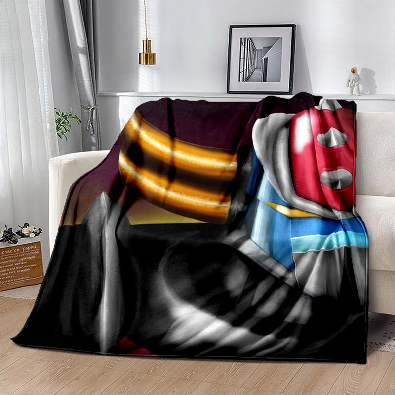 UFO Robot Grendizer Anime Cartoon Soft Plush Blanket,Flannel Blanket Throw Blanket for Living Room Bedroom Bed Sofa Picnic Kids