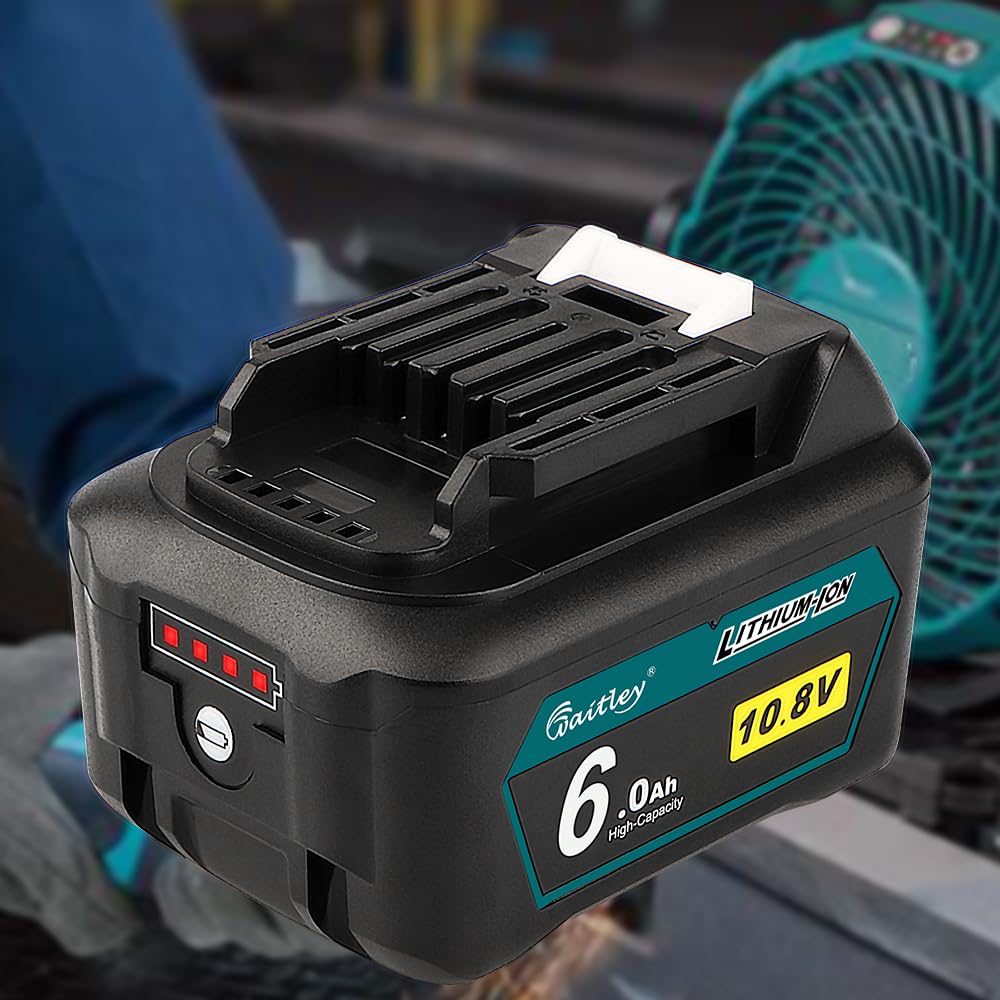 Waitley Makita BL1015 Compatible Set of 2 Compatible with BL1015 BL1050 BL1060 Lithium Ion Battery Compatible Battery Compatible with Makita Vacuum