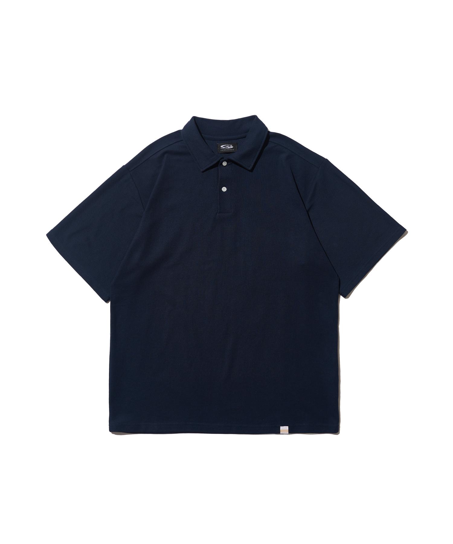 Cargo Bros Sorona Basic Collared Short Sleeve T-Shirt (Navy) Free