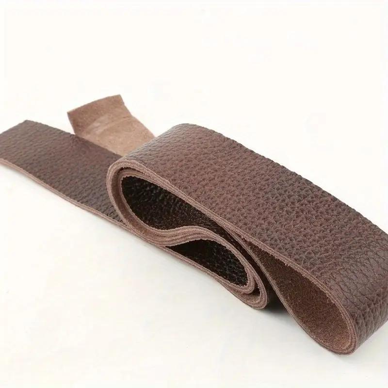 4mm Head layer cowhide lychee pattern soft belt strap, shoulder strap, bag strap, handmade DIY accessory, genuine leather fabric