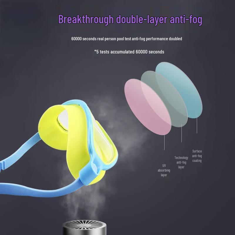 Kids Anti-Fog Large Frame Swim Goggles