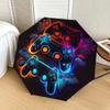 1pc Video Game Controllers Neon Artwork Umbrella with Plastic Handle,Suitable for All Seasons Home Travel Outdoor UmbrellaDD479