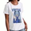 Virtual Anime Girl Unisex's Cotton T Shirt, Pure Cotton HighQuality Print, Durable, Leisure And Fashionable, Cool Graphic Tee, Kawaii Style, Masked Co