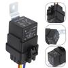 Heavy Duty 12V 5 Pin Relay Harness Socket with Integrated Diode Protection for Car and Truck Electrical Systems