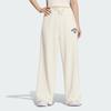 adidas Originals FW24 Collegiate Wide Leg Sweat Joggers Side Opening Button Loose Fit Drawstring Knit Sports Pants Women Joggers Off-White JD6372