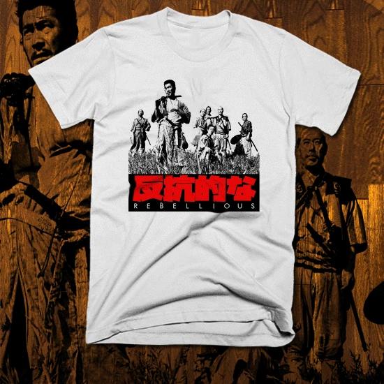 Samurai t-shirt japanese Ronin Kanji Warrior Class katana Rebellious bushido tee 4XL