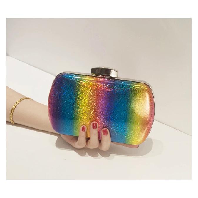 Rainbow Bag For Women Luxury Summer Evening Handbag Designer Sling Clutch Cross Body Bags 2026 Trend Unique High Quality Purse