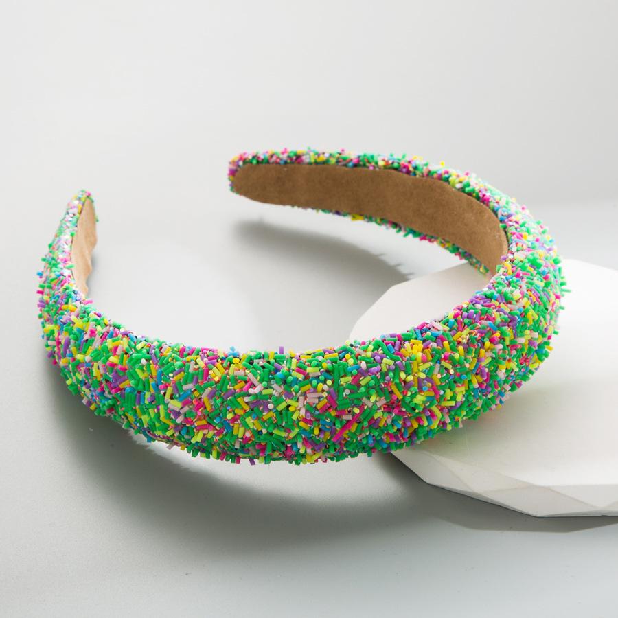Resin Wide-brimmed Headband Candy-colored Sponge Headband WOMEN'S Fashion Hair Accessories