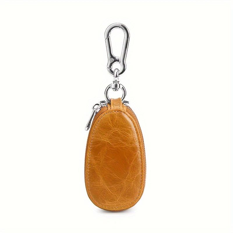 Men's Multifunctional Universal Double Layer Car Key Bag Genuine Leather Regular Key Bag Vintage Smart Folding Key Protector Fashion Business