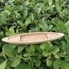 Wooden Fishing Boat Model Toy Decoration Unfinished Bookcase Decor Ornaments Craft for