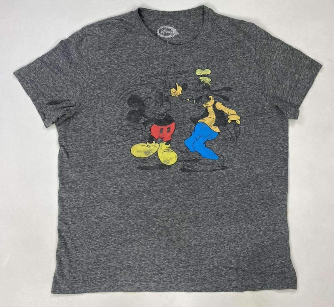 Disney World Mickey Mouse Goofy Graphic T-shirt Men Large Gray Heather S
