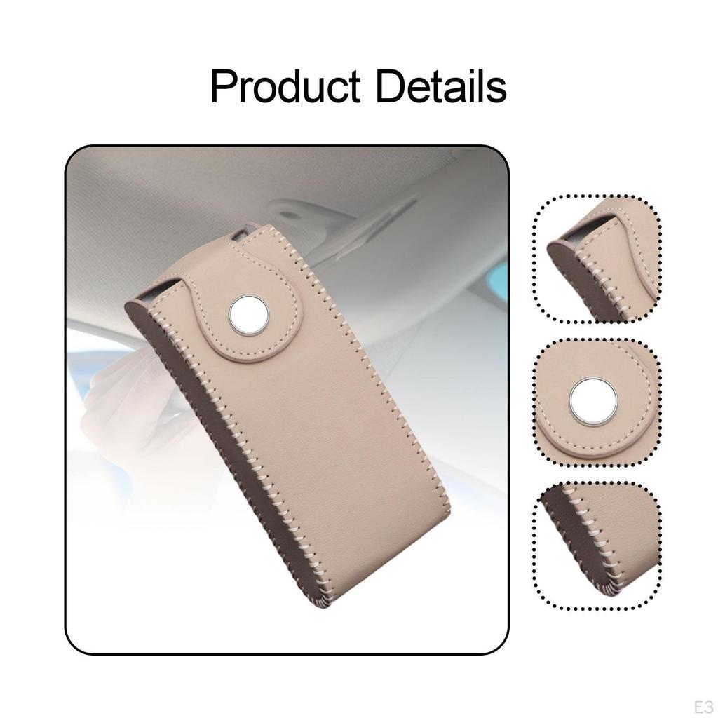 Car Sun Visor Sunglasses Holder Eyeglasses Organizer Easy Installation Compact Glasses