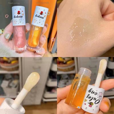 Otoño e invierno Miel Aceite para labios Hidratante Hidratante Reparación Hidratante Desvanecimiento líneas de labios Brillo de labios bálsamo labial antigrietas mascarilla labial cosméticos