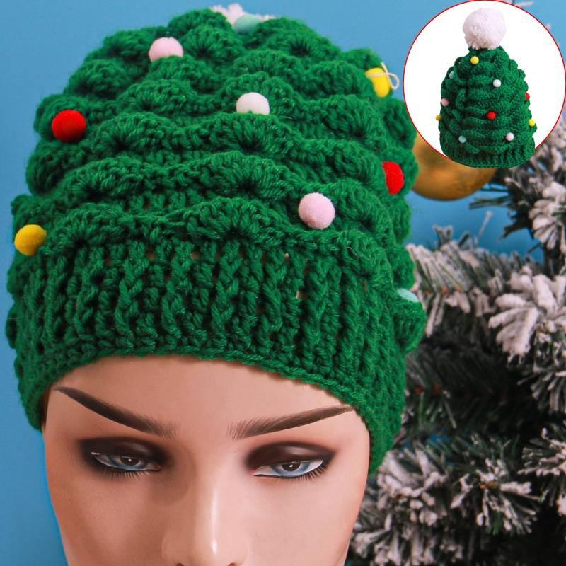 Knitted Winter Christmas Christmas Tree Hat Winter Keeping Warm Xmas Supplies