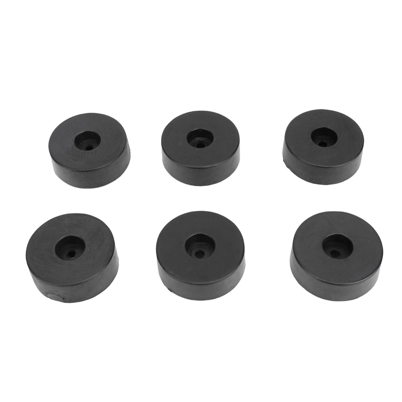 

24PCS Speaker Isolation Feets Rubber Shock Proof Speaker Floor Protector Mat with Screws for Turntables Amplifiers