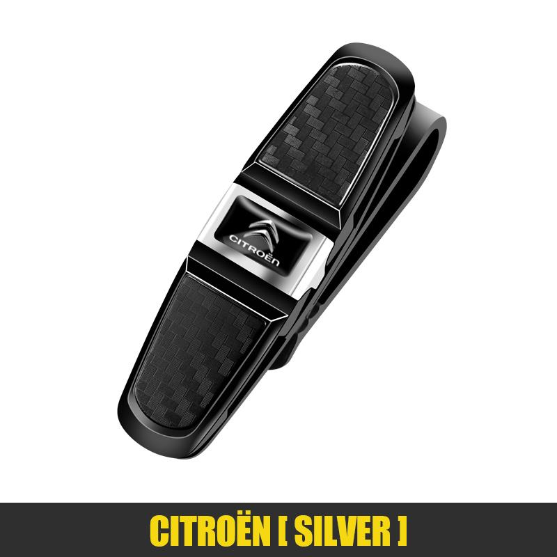 

Car Sun Visor Clip 360 Rotation Sunglasses Ticket Card Clamp For Citroen C1 DS3 C2 C3 Vts C4 Saxo C4L C5 C6 C8 Xsara C3-XR серебряный