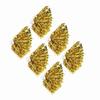 6pcs Che Pom Poms Che Sports Party Dance Accessories (golden)