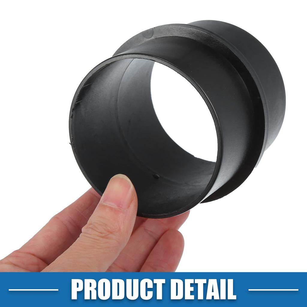 Ein ABSOPRO Auto Luftkanalverbinder Gerader Luftheizungskanal Verbindungsstück Anschlussrohr 75mm Außendurchmesser Schwarz 2 Stück