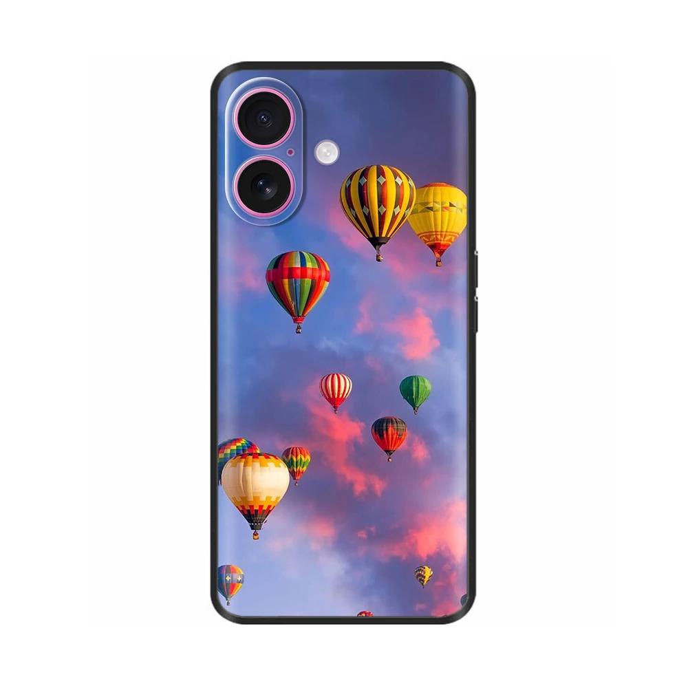 For iPhone 16 Case 16 Pro Silicon TPU Black Frosted Phone Cover For Apple iPhone 16 Pro Max Coque Bumper Shell for iPhone16 Plus