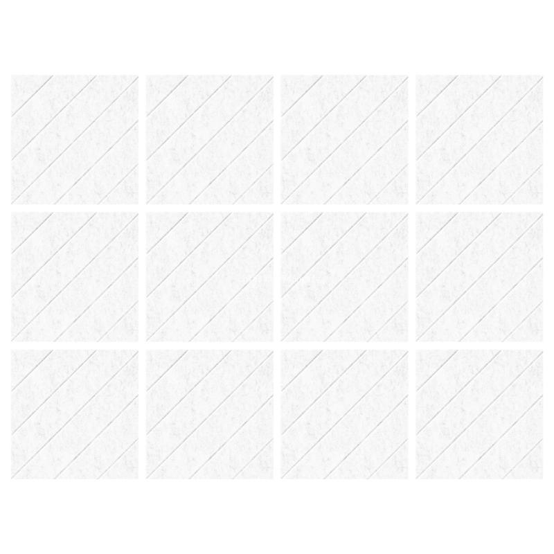 12 Pieces Acoustics Foam Wall Panels Flame Retardant Sound Absorption Tiles Polyester Texture for Nurseries and Dropship